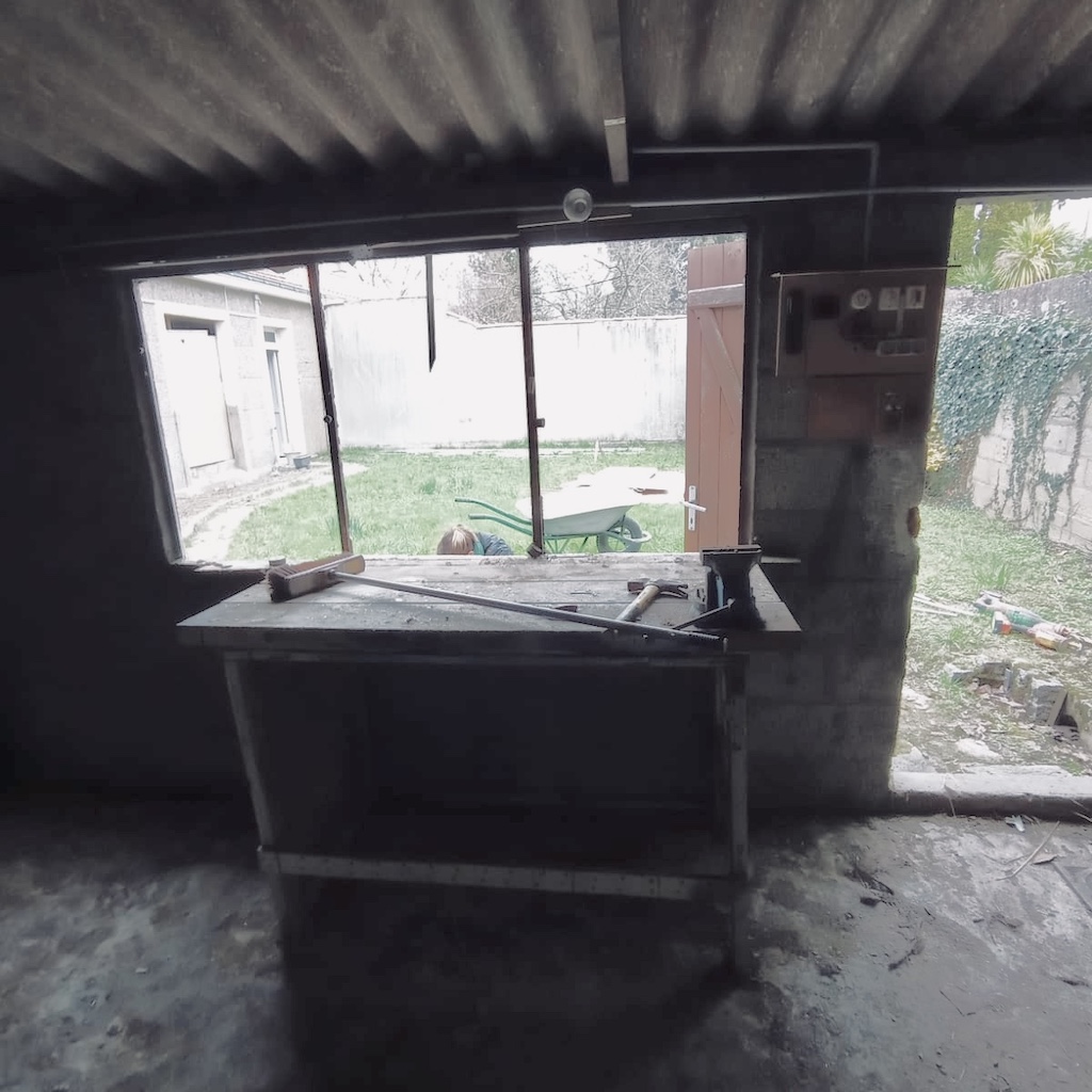 Projet rénovation atelier nantes avant travaux