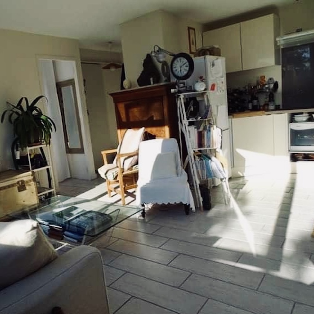 Pièce de vie appartement N avant travaux