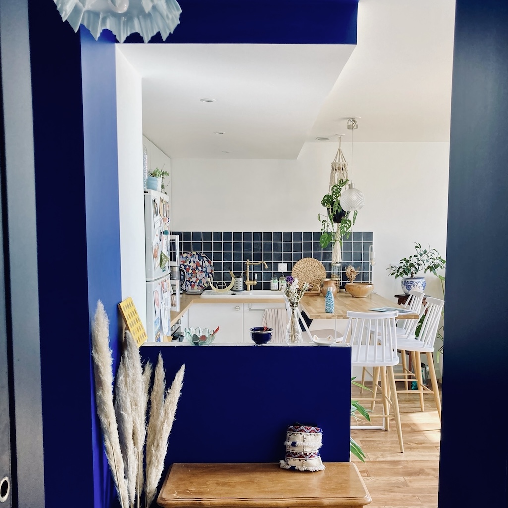Vue cuisine pendant travaux